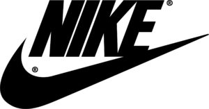 a nike sign,