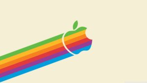 apple logo rainbow ❤ 4k hd desktop wallpaper for 4k ultra hd tv