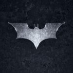 batman logo brushed metal android wallpaper free download