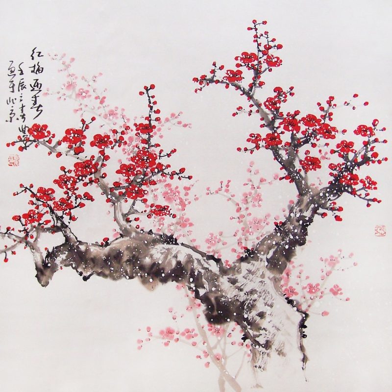 10 Most Popular Traditional Japanese Cherry Blossom Art Wallpaper FULL HD 1920×1080 For PC Desktop 2022 free download chinese cherry blossom drawing at getdrawings free for 800x800