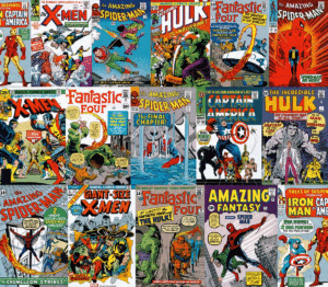 classic marvel comic book covers wallpaper border | beckham room