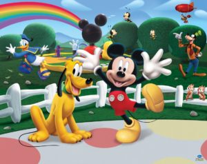 disney mickey mouse club housewalltastic - multi : wallpaper direct