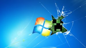 download wallpaper 1920x1080 windows, minecraft, game, glass