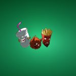 download wallpaper frylock, the fries, meatwad, milkshake, meatballs