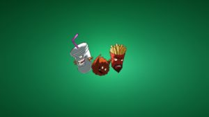 download wallpaper frylock, the fries, meatwad, milkshake, meatballs