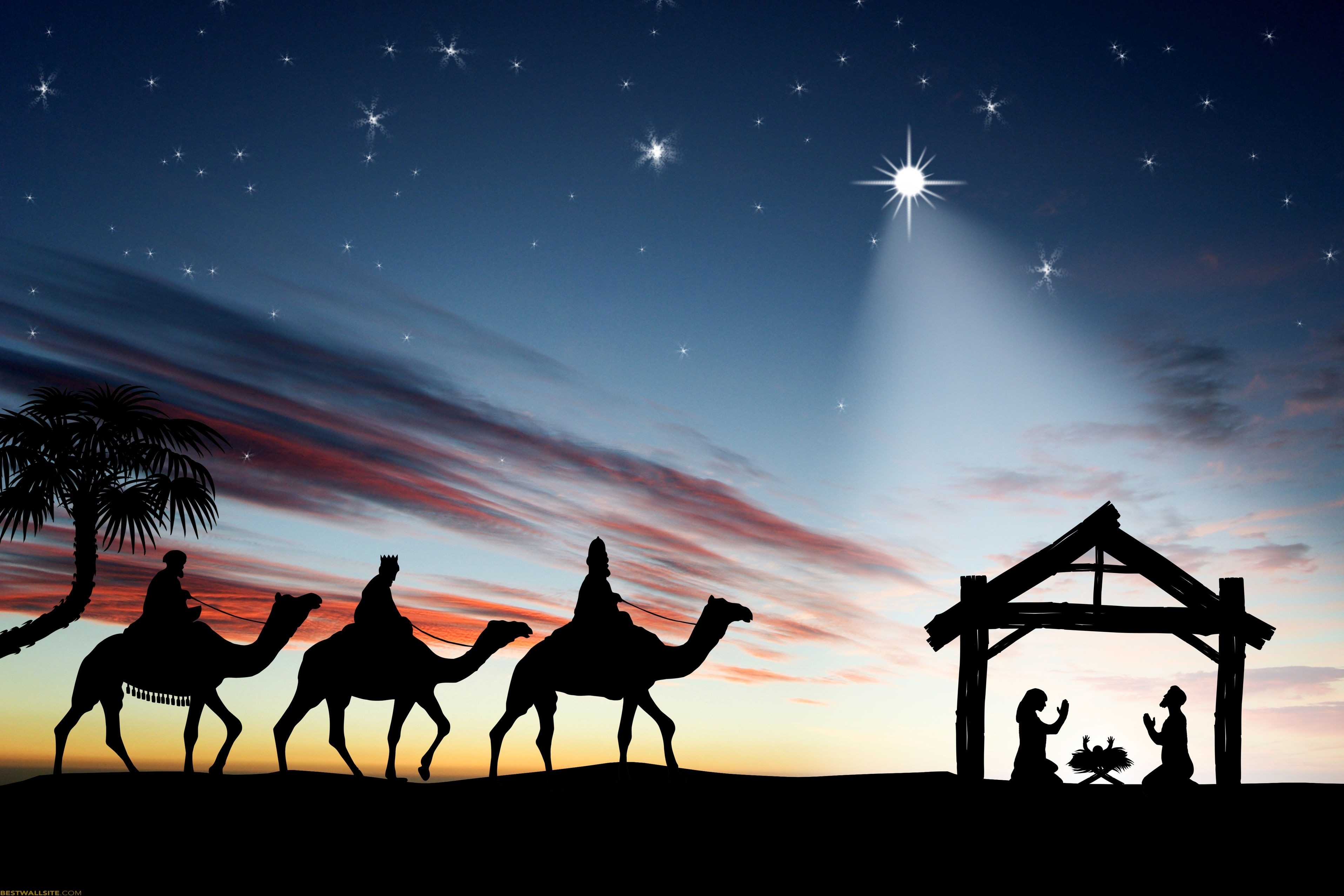 Beautiful Nativity Scene Wallpaper