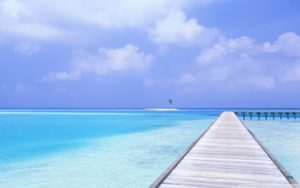 footbridge over blue ocean ❤ 4k hd desktop wallpaper for 4k ultra