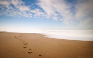 footprints in the sand wallpapers - wallpaper cave