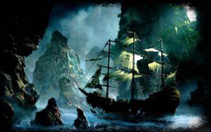 free ghost pirate ship backgrounds « long wallpapers