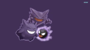 gastly haunter and gengar - pokemon - walldevil