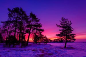 hd awesome winter sunset desktop wallpapers - hd free wallpaper