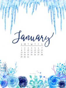 january 2017 calendar + tech pretties | dawn nicole designs®