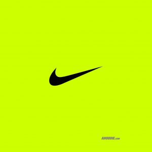 lime green nike logo