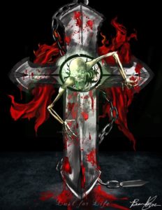 lust for life: skull and cross (green)brandongroce123 on deviantart