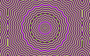 mind teaser teasers moving optical illusion purple | alternate