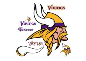 minnesota vikings logo wall decal | shop fathead® for minnesota