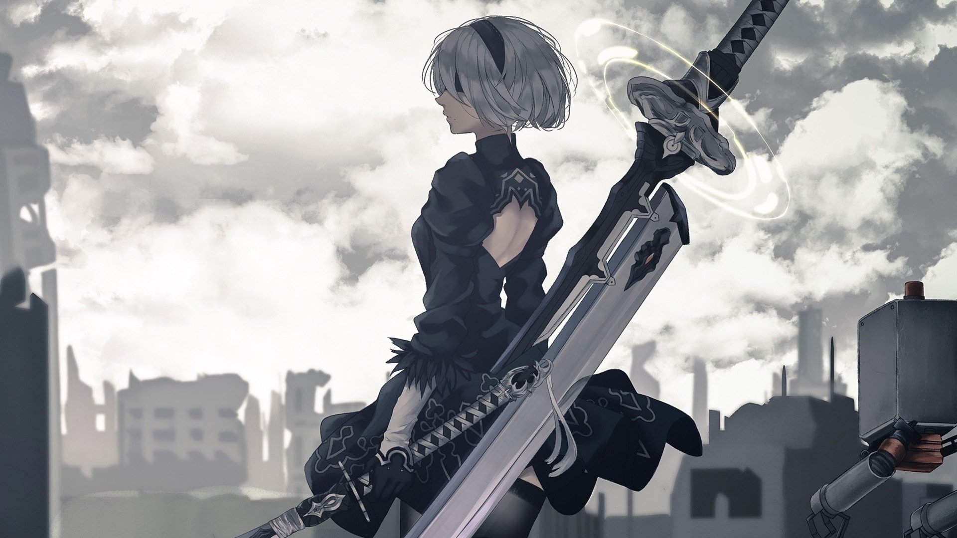10 Most Popular Nier Automata Wallpaper 2B FULL HD 1920×1080 For PC Background 2020