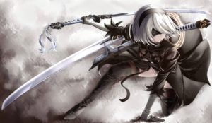 nier: automata wallpaper - wallpaper abyss | illustrations | pinterest