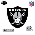 oakland raiders logo wall decal | shop fathead® for oakland raiders