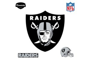 oakland raiders logo wall decal | shop fathead® for oakland raiders