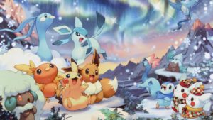 pokemon christmas wallpaper ·①