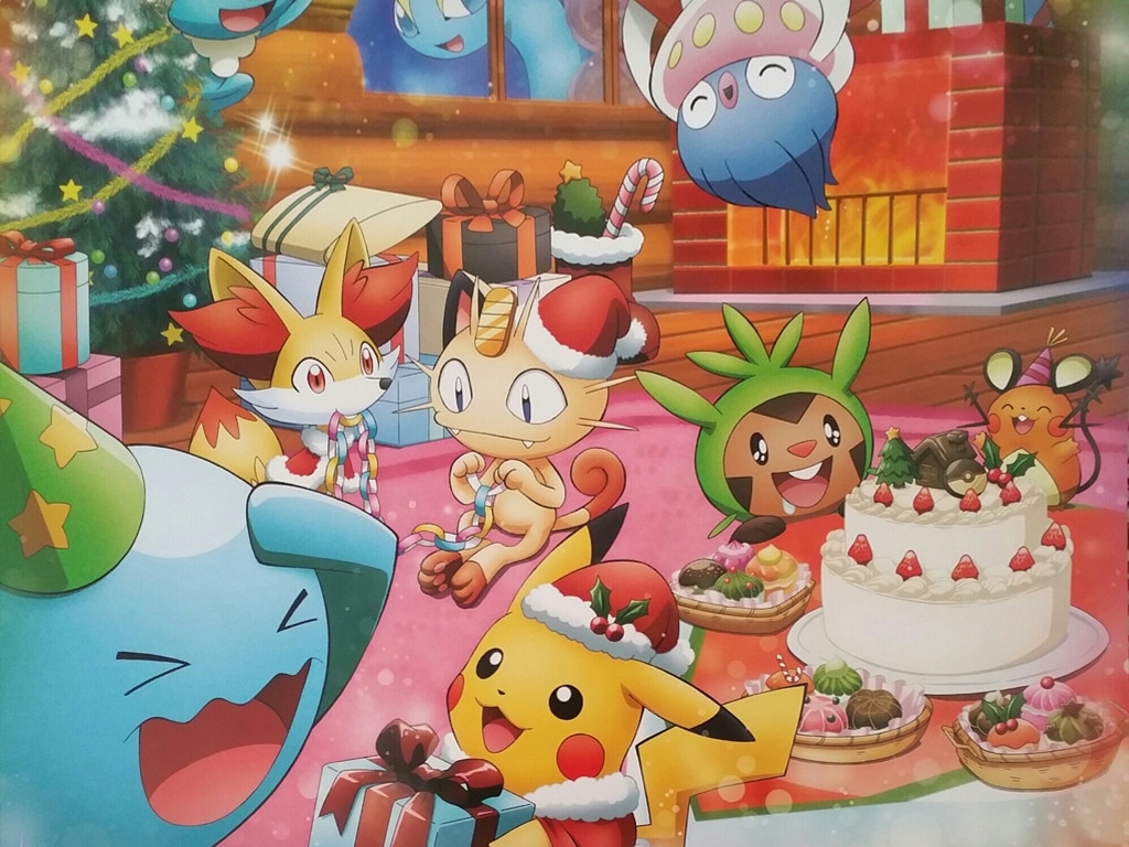 Title : pokemon christmas wallpapers hd wallpaper Dimension : 1024 x 768 Fi...