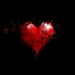 red heart with black backgrounds - wallpaper cave