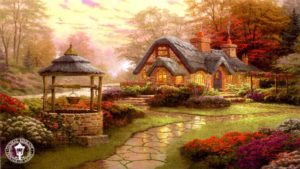 resultado de imagen de thomas kinkade wallpaper early spring