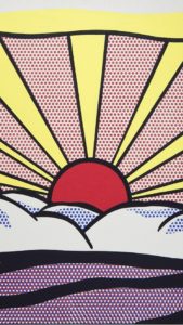 roy lichtenstein artwork paintings pop art sunrise wallpaper | (87626)