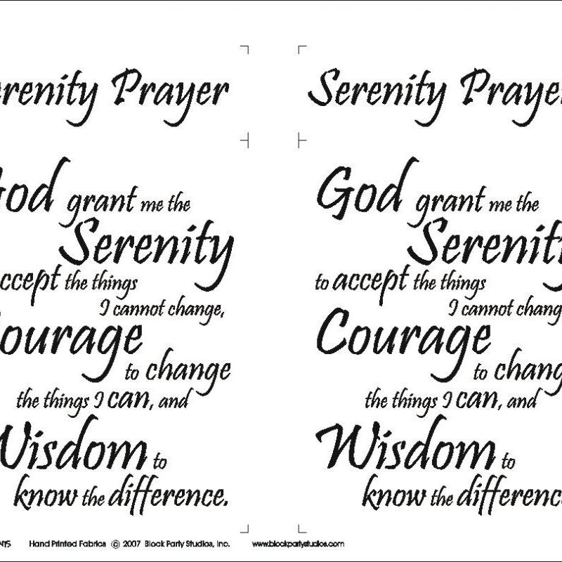10 New Images Of Serenity Prayer FULL HD 1080p For PC Background 2022 free download serenity prayer fabric panelblock party studios 645bw 800x800