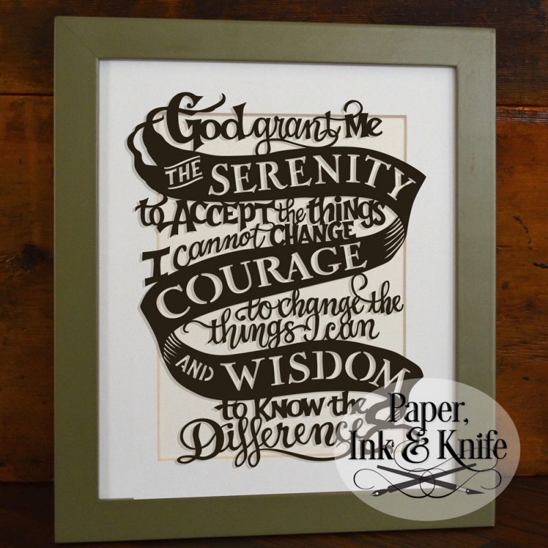 10 New Images Of Serenity Prayer FULL HD 1080p For PC Background 2022 free download serenity prayer papercut template paper ink and knife 800x800