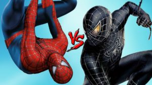 spider-man vs black spiderman - epic battle (superheroes fight