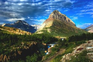 summer on glacier national park desktop background - media file