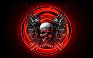 the punisher skull with guns | skulls guns wallpaper 1280x800 skulls