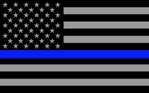 thin blue line american flag - shield equipment company