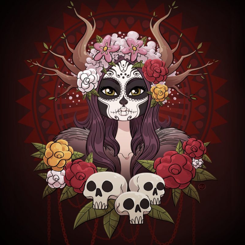 10 Most Popular Day Of The Dead Wallpapers FULL HD 1920×1080 For PC Desktop 2022 free download villaisdrawing day of the dead i did some wallpapers of this 800x800