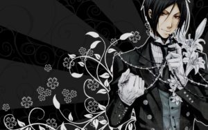 wallpaper of sebastian's wallpaper for fans of kuroshitsuji. from