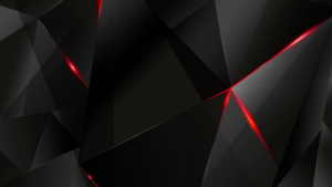 wallpapers - red abstract polygons (black bg) (re)kaminohunter