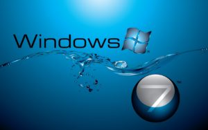 windows 7 in water flow wallpapers | hd wallpapers | id #7172